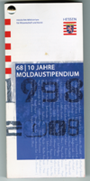 68 | 10 Jahre Moldaustipendium. 1998 / 2008. 
  Herausgeber: Hessisches Ministerium für Wissenschaft und Kunst. 2008   (PDF 31.2 MB, Auszug 4 Seiten [7-10], deutsch)
