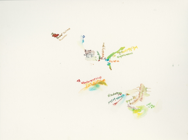 2026-03-02_kreistag2_haushalt1, watercolour, 24 × 32 cm (Kirsten Kötter)