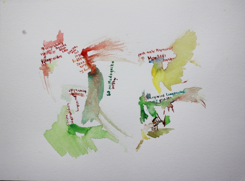 2026-03-11_komm-konferenz-alter-u-pflege2, watercolour, 30 × 40 cm (Kirsten Kötter)