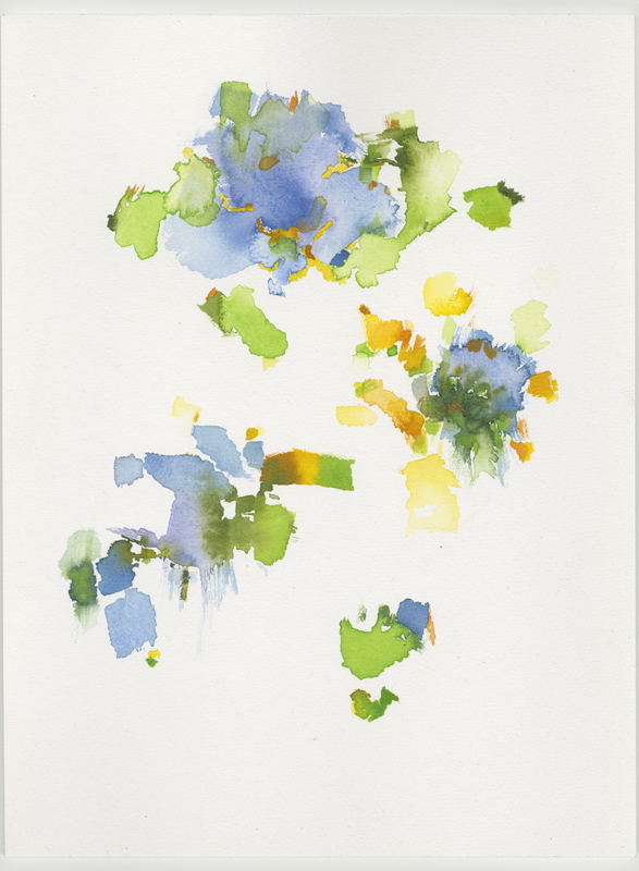 2020-03-24_25_sonne-himmel-fischteich, watercolour, 32 × 24 cm (Kirsten Kötter)