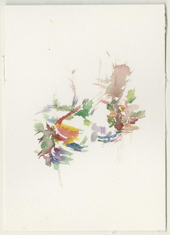2022-02-08_fischteich, watercolour, 17 × 12 cm (Kirsten Kötter)