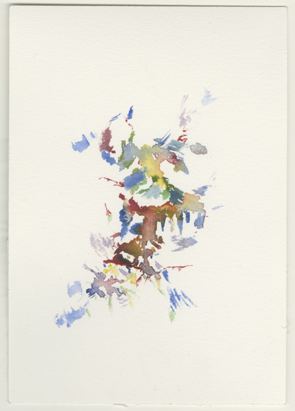 2022-02-09_fischteich, watercolour, 17 × 12 cm (Kirsten Kötter)