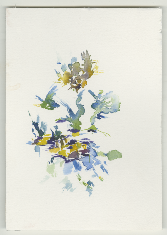 2022-02-28_fischteich, watercolour, 12 × 17 cm (Kirsten Kötter)