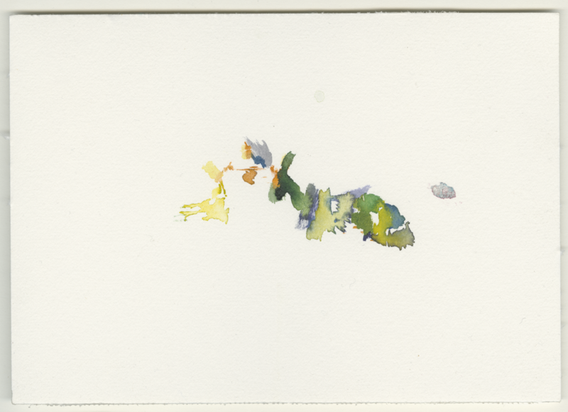 2022-03-30_fischteich, watercolour, 12 × 17 cm (Kirsten Kötter)