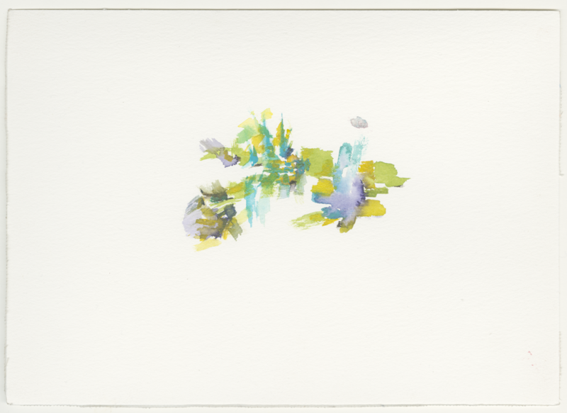 2022-04-15_fischteich, watercolour, 17 × 24 cm (Kirsten Kötter)