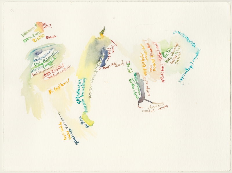 2026-04-16_kreistag4, watercolour, 30 × 40 cm (Kirsten Kötter)