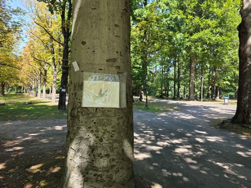 2025-08-20_malathon-chemnitz_16_baum_20250820_123322, watercolour, 24 × 32 cm (Kirsten Kötter)