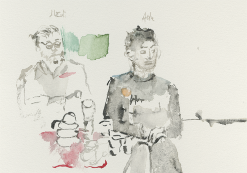 2021-11-05_documenta_12-17_kaffee_detail, sketch, 12 × 17 cm, detail (Kirsten Kötter)
