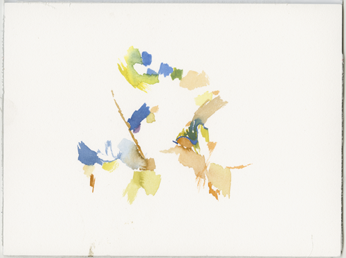 2018-04-07_slonsk-voegel, 
  water colour, 24 x 32 cm (Kirsten Kötter)