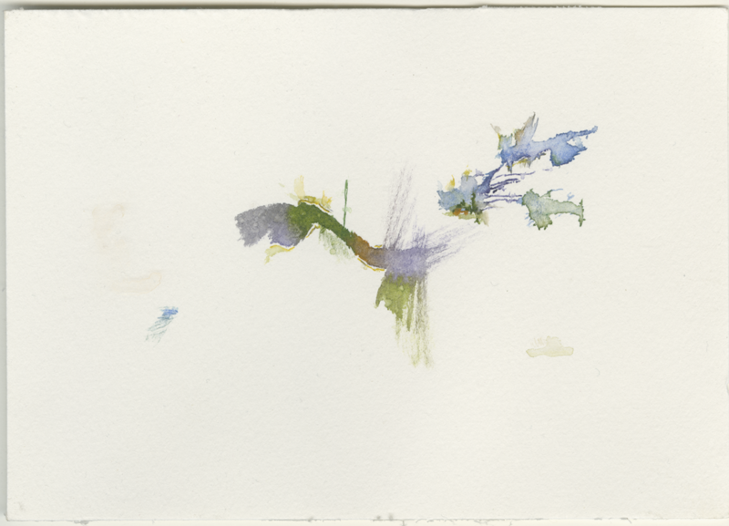 2022-02-16_fischteich, watercolour, 12 × 17 cm (Kirsten Kötter)