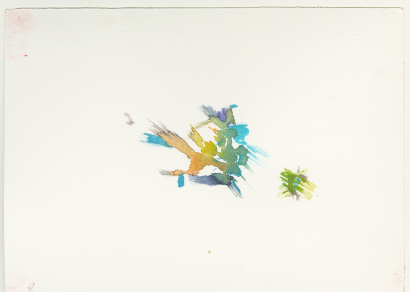 2022-04-10_fischteich-einlauf-wiese, watercolour, 17 × 24 cm (Kirsten Kötter)
