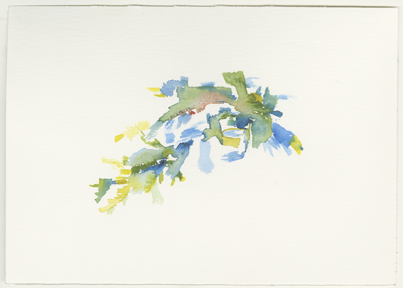 2022-04-20_rhein-loreley-heide, watercolour, 17 × 24 cm (Kirsten Kötter)