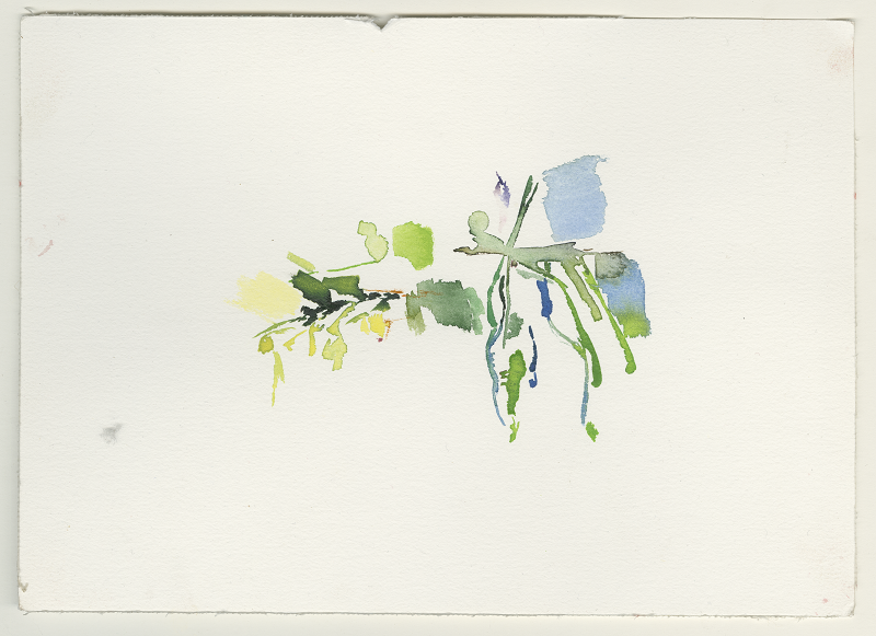 2023-02-04_fischteich, watercolour, 17 × 24 cm (Kirsten Kötter)
