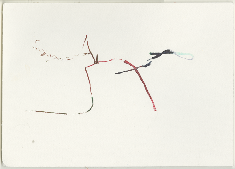 2023-11-17_the-gong-sax-melange_teil2-6, watercolour, 24 × 17 cm (Kirsten Kötter)