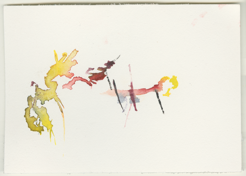 2023-12-01_artist-wi_fe-fritschi-quartett_3, watercolour, 12 × 17 cm (Kirsten Kötter)